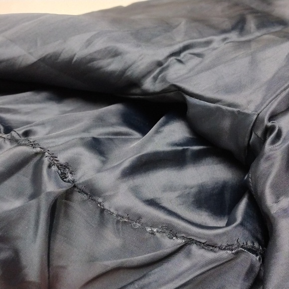 Bogari Signature 100% Silk Dark Green Collared Long Sleeve Zip Up Quilted Jacket - Picture 11 of 13